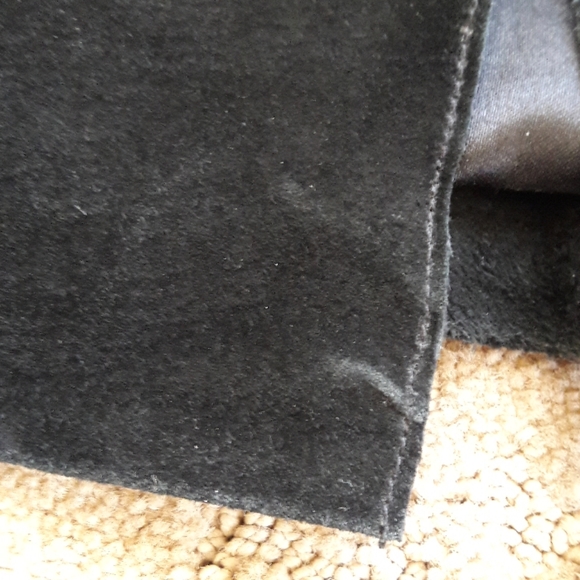 INC International Concepts Black Leather Coat - Picture 7 of 8